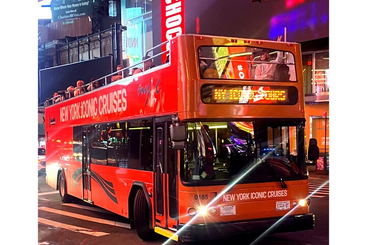 75-Minutes NYC Sightseeing Night Double Decker Bus Tour - Photo 1 of 12